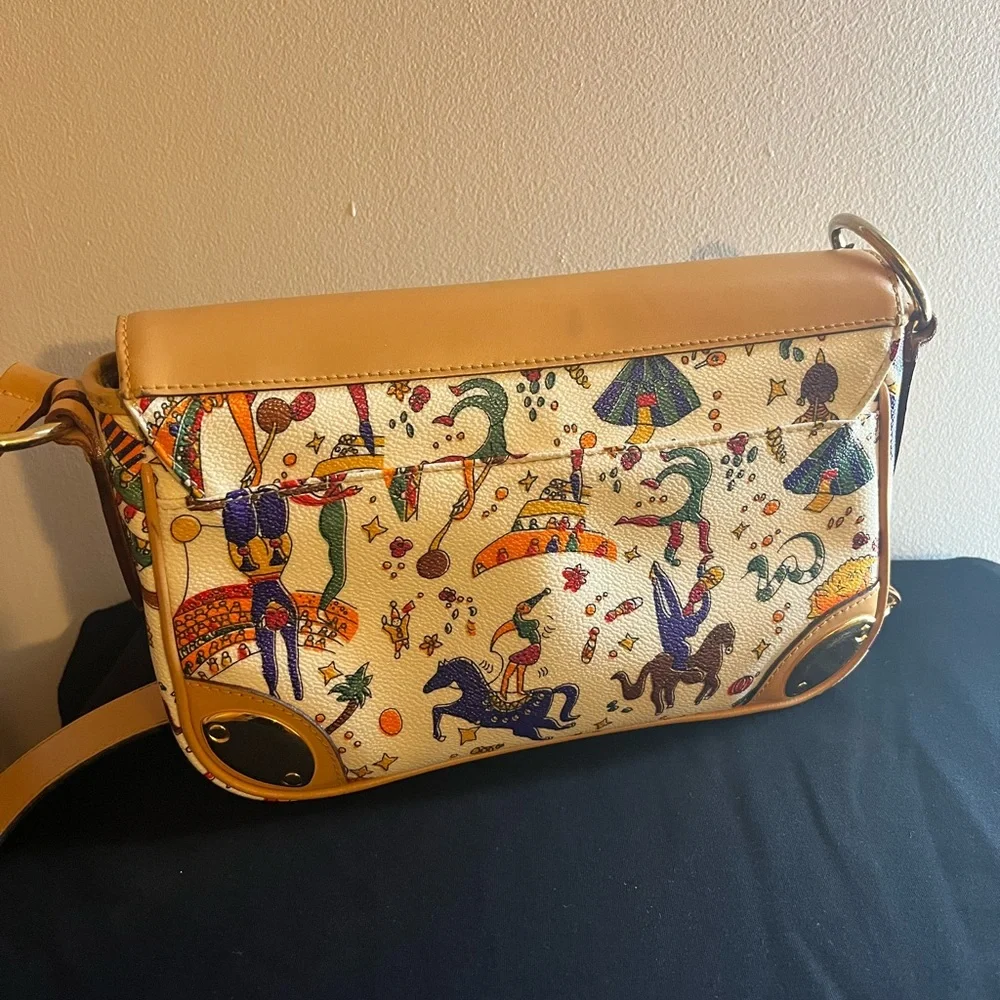 Piero Guidi "Magic Circus" White Leather Handbag - Picture 3 of 11